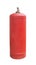 Red propane gas bottle for home on a white background, isolate, gasbag