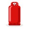 Red propane gas cylinder tank design vector