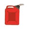 Red pump gasoline nozzle image
