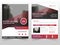 Red purple business Brochure Leaflet Flyer annual report template design, book cover layout design, abstract business presentation