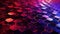 Red Purple Honeycomb Technology Background. Generative AI