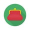 Red purse icon.