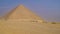 Red pyramid. The red pyramid, also called the north pyramid, is the largest of the three major pyramids located at the
