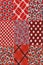 Red quilt pattern