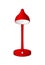 Red reading lamp