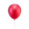 Red realistic balloon.