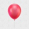 Red realistic balloon.