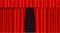 Red realistic theater curtains illustration. Opening velvet stage