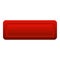 Red rectangle button icon, flat style