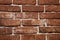 Red and red brick wall close. Template for designers