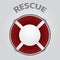 Red rescue circle eps10