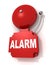 Red retro alarm bell