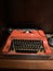 Red Retro Typewriter, Authors instrument