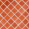 Red rhomboid tile mosaic