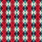 Red rhombus seamless pattern with grunge effect