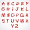 Red Ribbon font A to Z