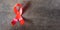 Red Ribbon Support HIV, AIDS