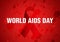 Red ribbon vector for use on Worlds Aids Day