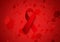 Red ribbon vector for use on Worlds Aids Day