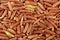 Red rice, grains closeup. Bhutanese. Unpolished, uncooked, natural, diet, raw for traditional asian cuisine, dish