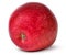 Red ripe apple bottom view