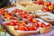 Red ripe tomatoes on market in Cucuron, Provence, France