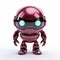 Red Robotic Robot: A Shiny Toycore Marvel Comics Inspired 3d Render