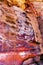 Red Rock Abstract Near Royal Tombs Petra Jordan