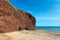 Red rock beach near Dawlish Warren Devon