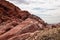 Red Rock Canyon - Close up view of rock formation of Aztec sandstone slickrock rock formation on the Calico Hills Tank Trail