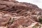 Red Rock Canyon - Close up view of rock formation of Aztec sandstone slickrock rock formation on the Calico Hills Tank Trail