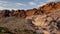Red Rock Canyon, detail of red rocks, Las Vegas, Nevada.