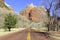 Red rock canyon and mountains, Zion National Park, Utah