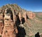 Red rock cliffs