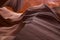 Red rock formations in slot canyon Lower Antelope Canyon at Page, USA