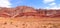 Red rock hills