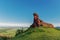 Red rock among the hills and steppes of Khakassia Kazanovka Ded