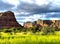 Red rock pathway to wilderness