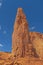 Red Rock Pinnacle in the Desert