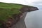 Red Rock Sea Cliffs Along a Beach in West Cumbria England