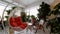 Red Rocking Chair in Luxury Apartment Interior.