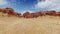 Red rocks among barren lands