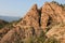 Red Rocks in Corsica Island called Calanches of Piana