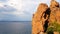 Red rocks in Esterel, Theoule sur mer, South of France