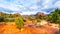 The red rocks and red Soil of Munds Mountain Wilderness viewed from the Little Horse Trail Head at the town of Sedona, Arizona