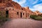 Red rocks used to form shelter in desert