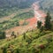 Red rocks valley landscape