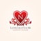 Red Romance Love N Letter Logo.