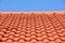 Red roof texture tile