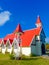 Red roofed church in Cap Malheureux